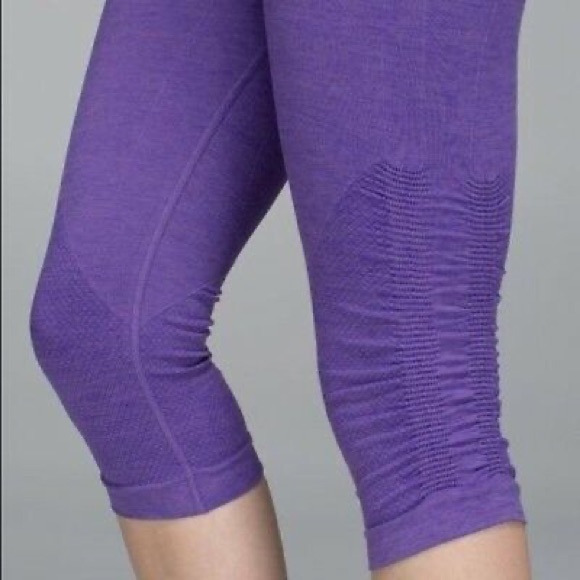 Lululemon Purple Cropped Leggings - Picture 2 of 5